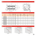 Factory sale 24V DC cross flow fan 100mm tangential  fan metal impeller